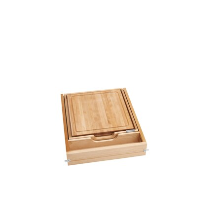 Rev-A-Shelf Drawer Replacement, Maple Veneer, Light Brown, 17.53 in W, 3.83 in H, 21 in D, 21 in L, Light Brown 4KCB-21H-1